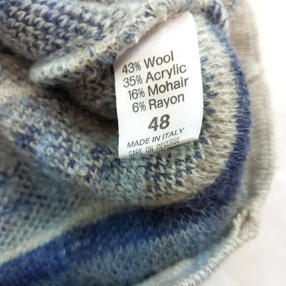 Valentino Geometric Mohair Wool Blend Mens Sweater (IT 48/US 12 - XL) - Picture 4 of 9